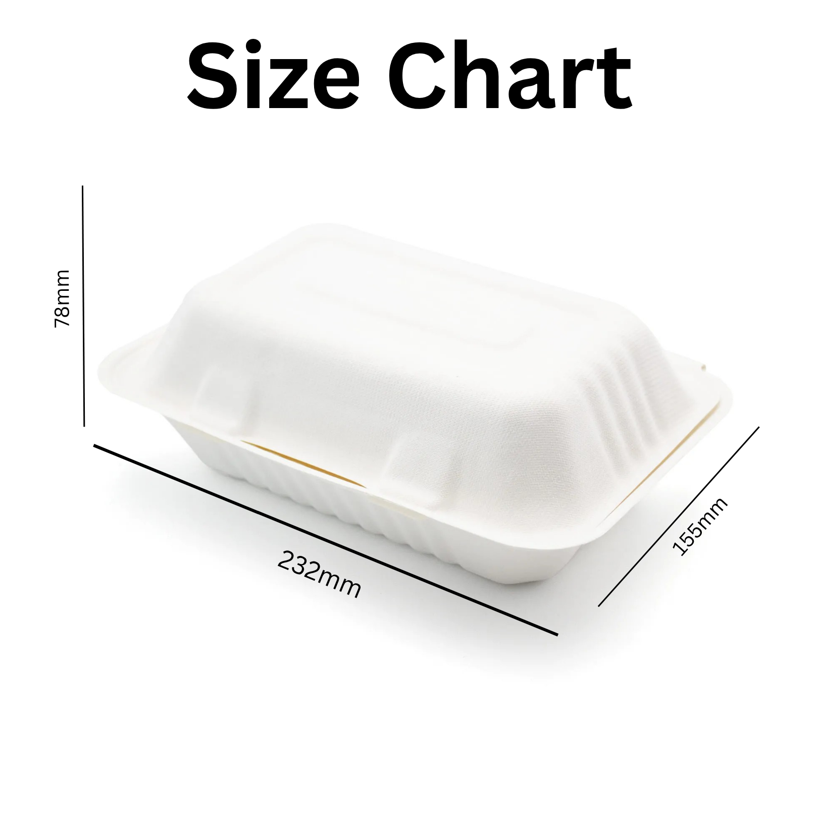 HB - 10 Bagasse Fish 'n' Chips Box Medium