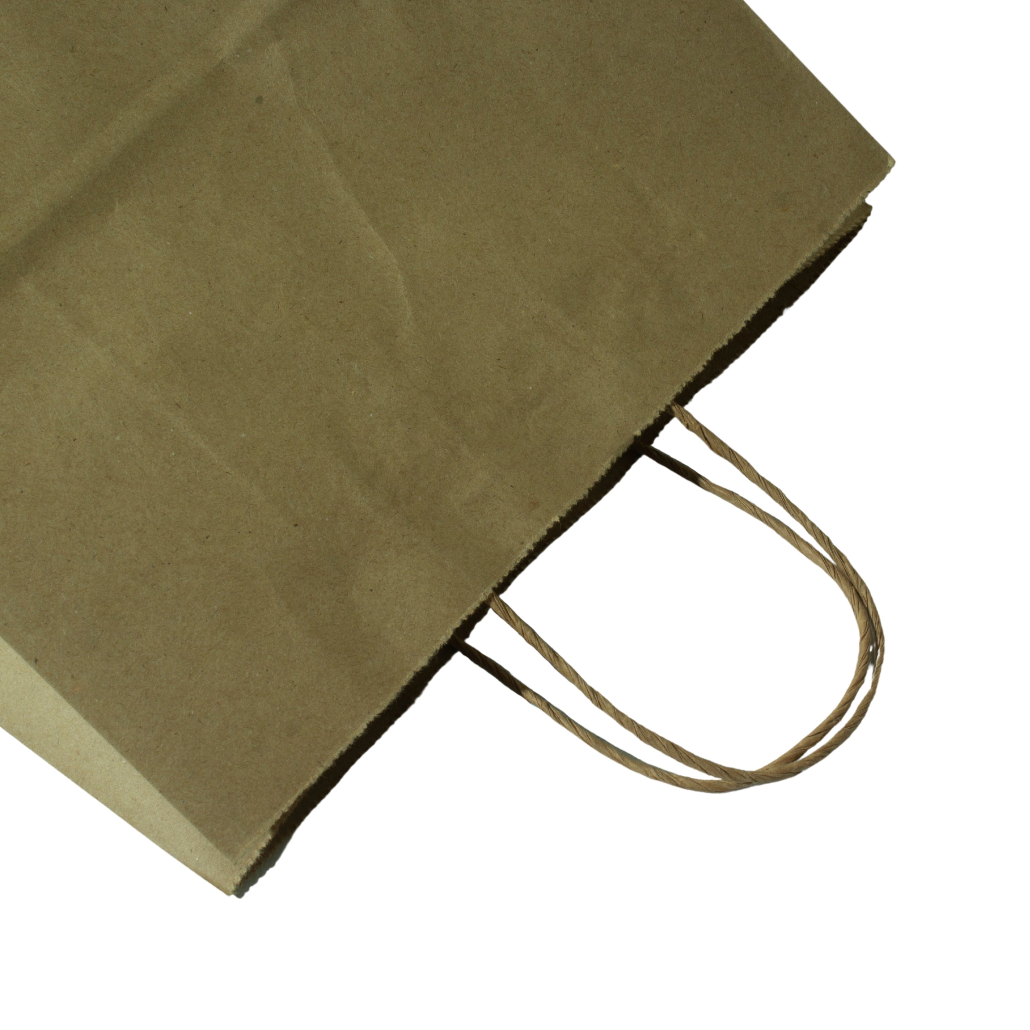 Brown Kraft Paper Bag with Twisted Rope Handle Heavy Duty Wholesale