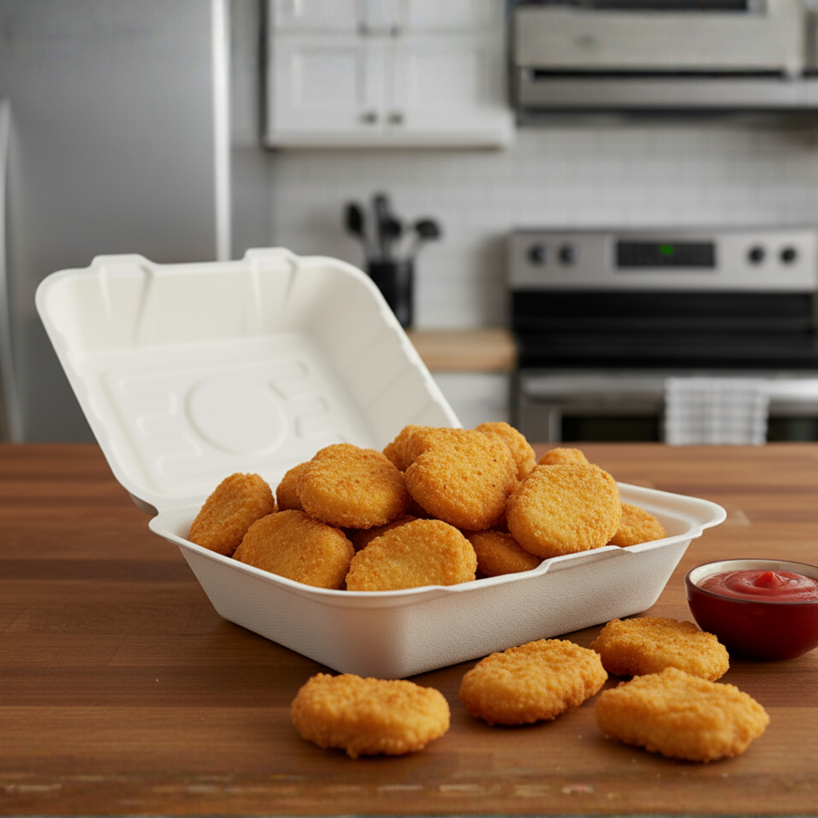 HB - 9 Bagasse FIsh and Chips Box Small