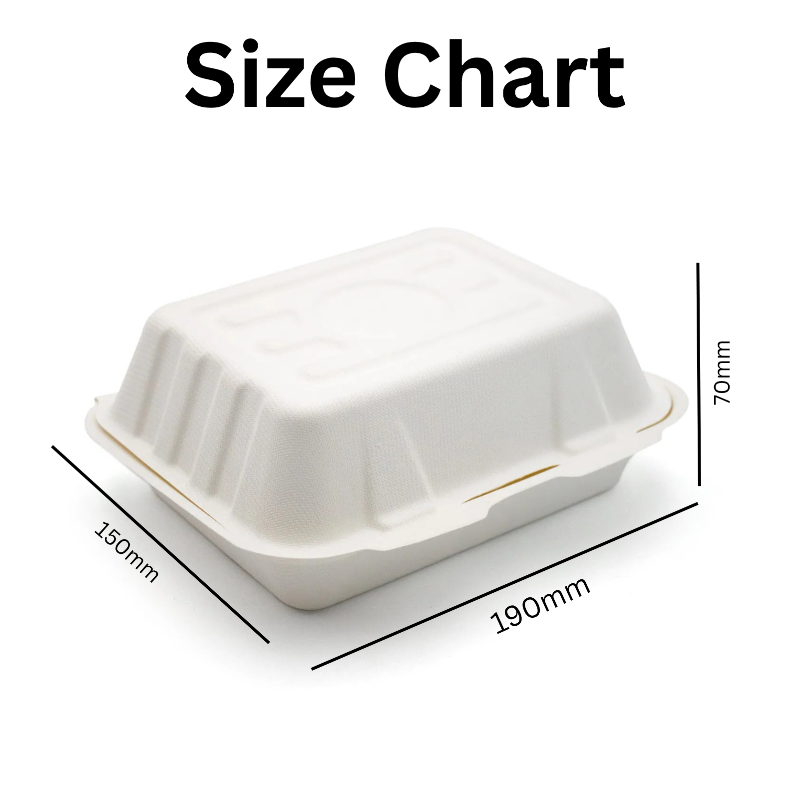 HB - 9 Bagasse FIsh 'n' Chips Box Small