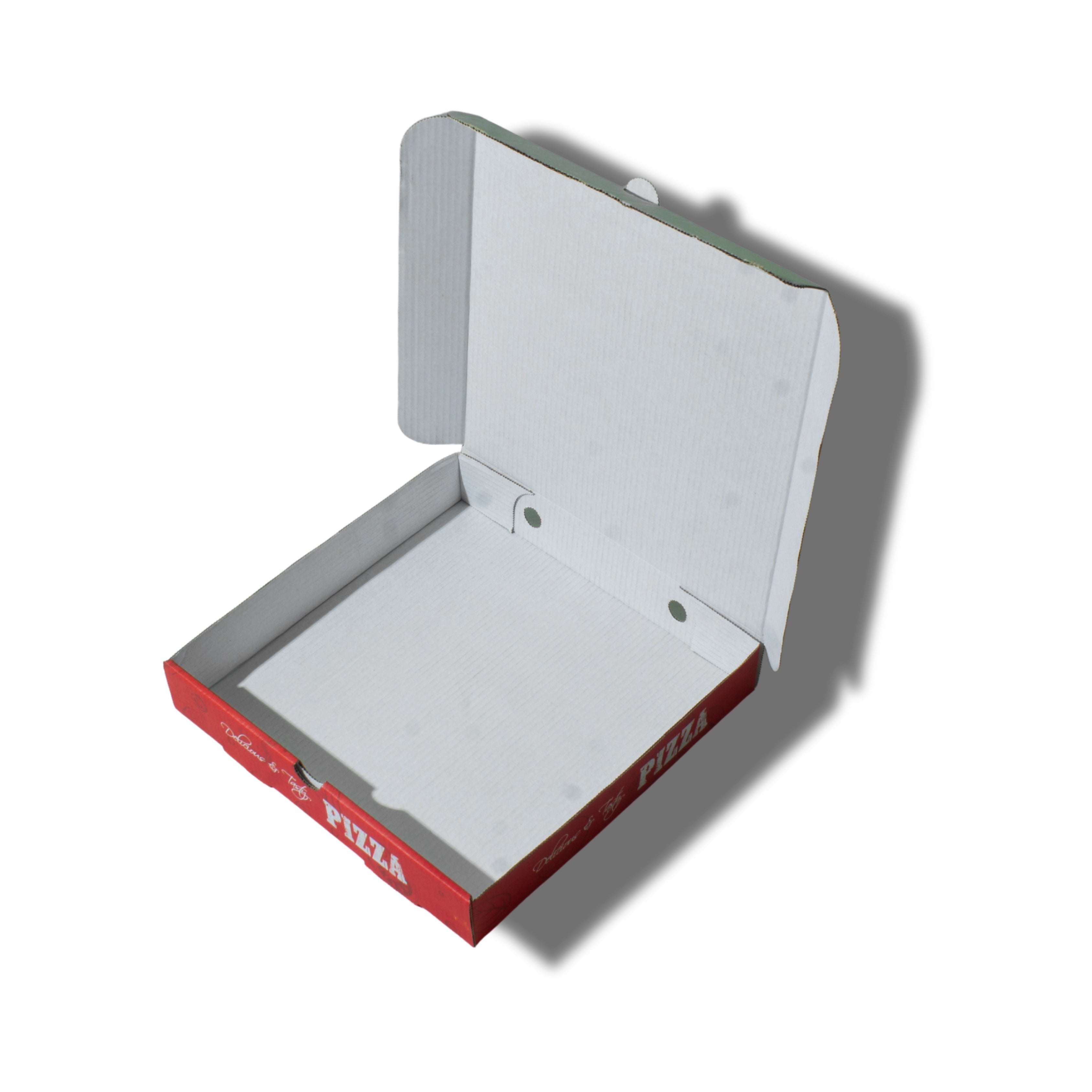 9” Pizza Box Full Colour Print White Liner Heavy Duty Takeaway