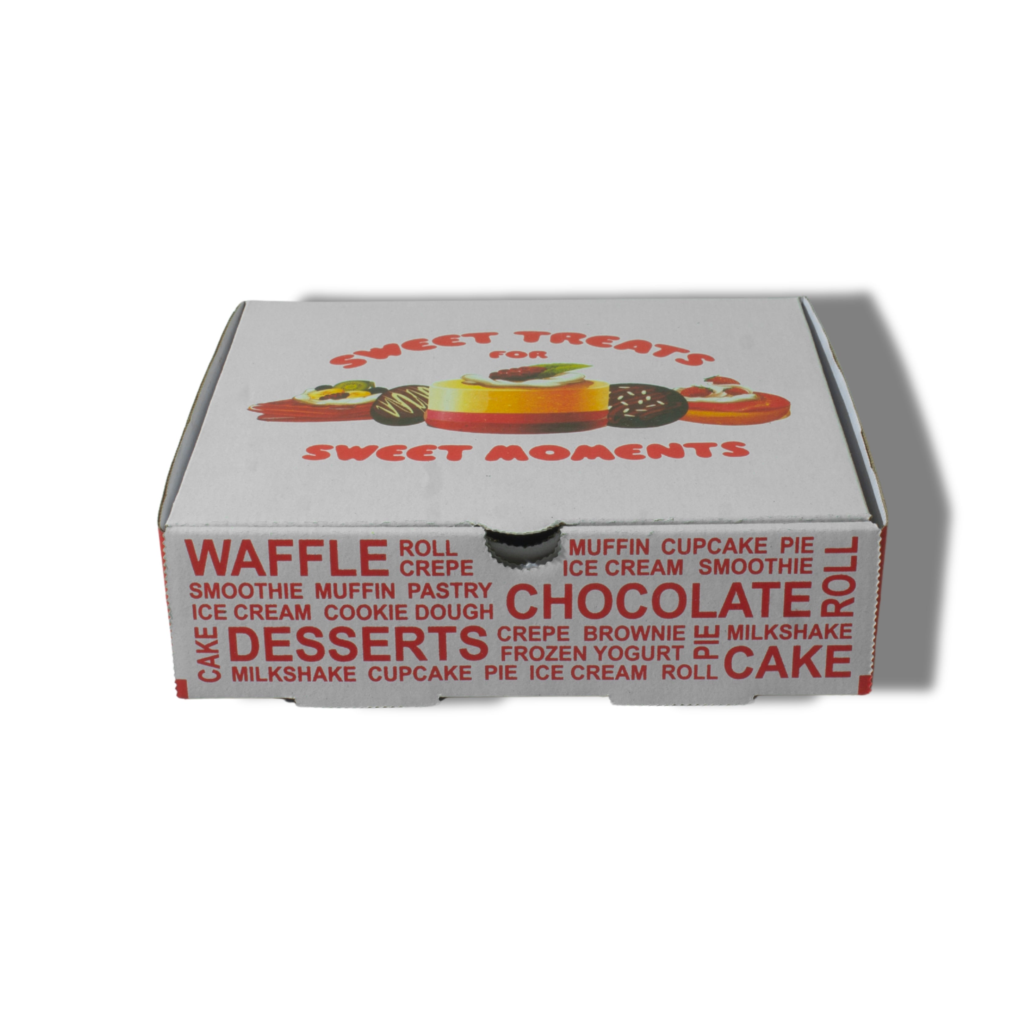 7” Printed Dessert Boxes Wholesale – Heavy Duty Takeaway Packaging UK