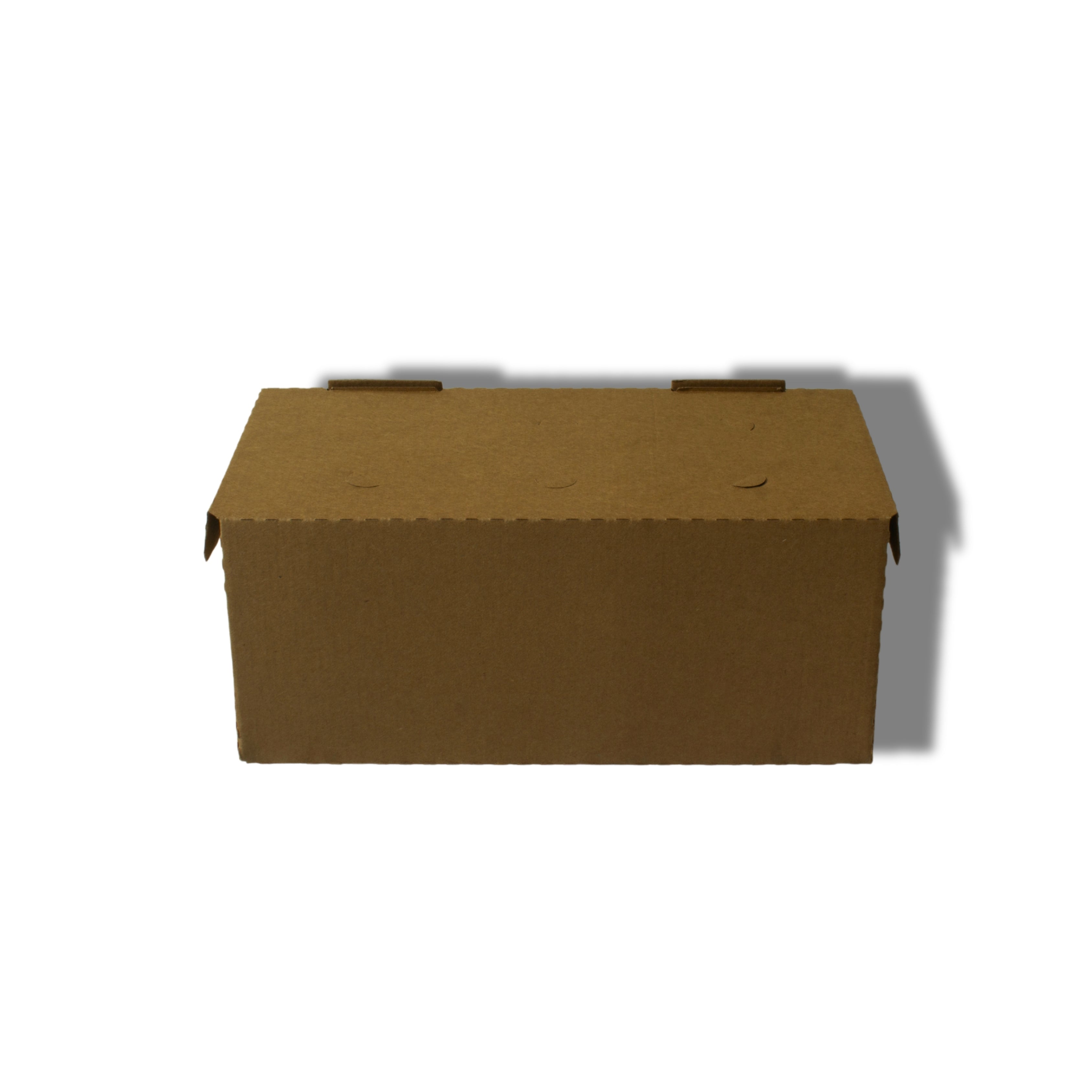 Brown Cardboard Meal Box for Burger & Fries