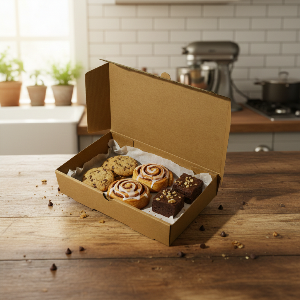 Brown Kebab Box – Plain Takeaway Packaging for Fast Food