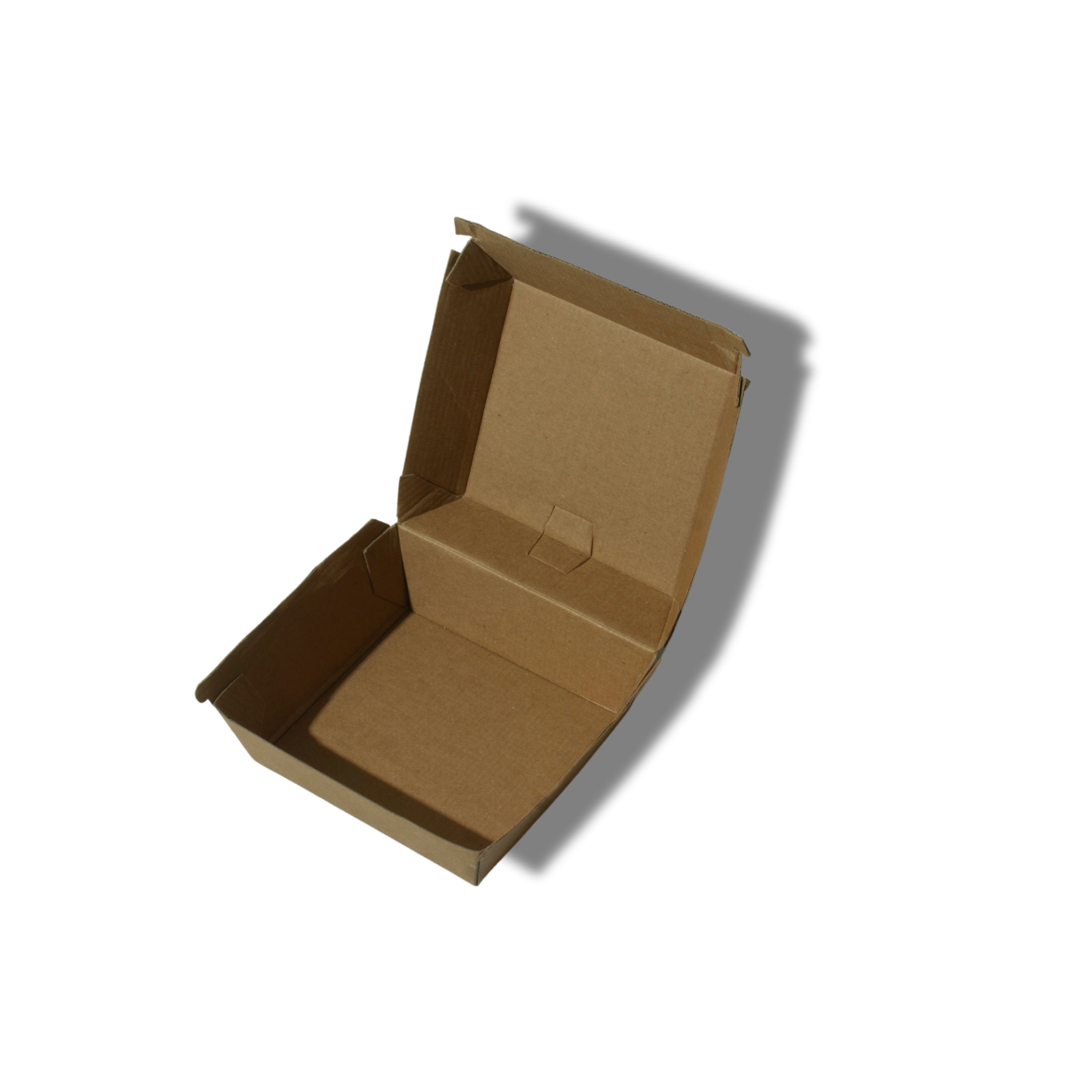 Brown Clamshell Burger Box – Recyclable Takeaway Packaging