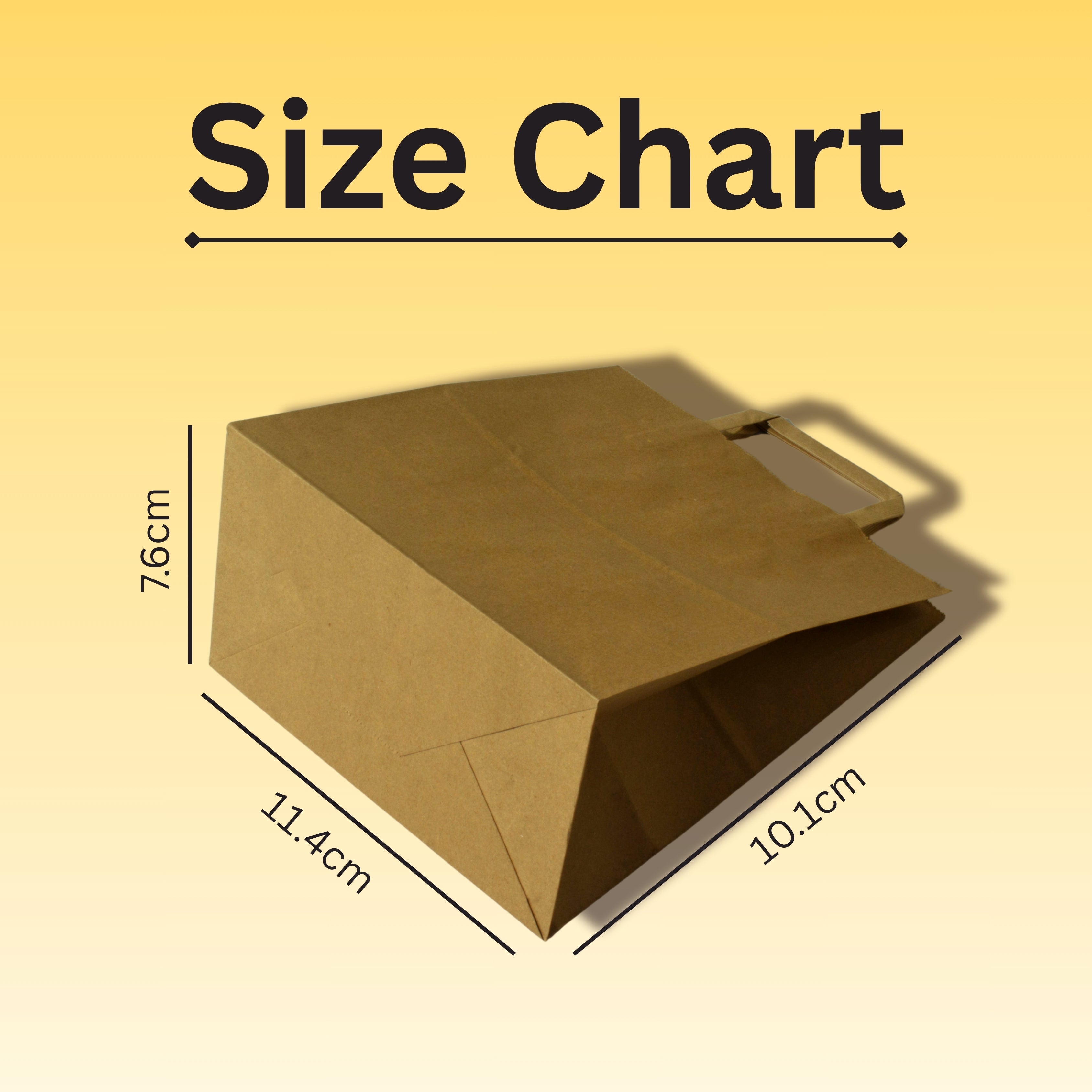 Brown SOS Large Flat Handle Paper Bag – Takeaway Carrier