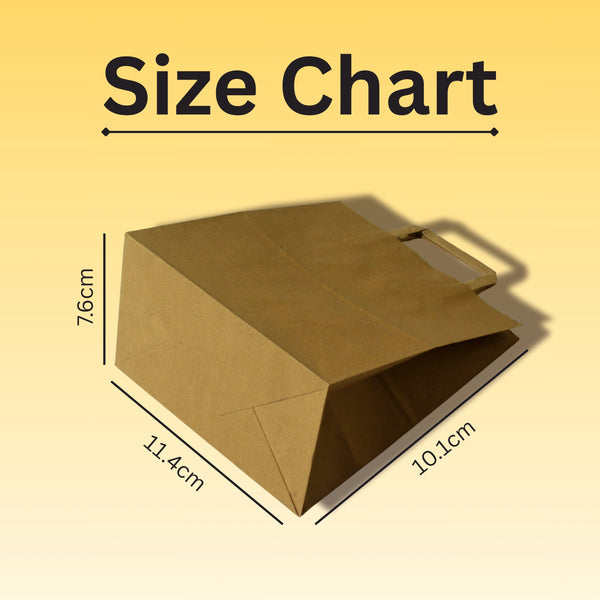 Brown SOS Large Flat Handle Paper Bag – Takeaway Carrier