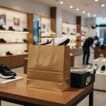 Brown SOS Large Flat Handle Paper Bag – Takeaway Carrier