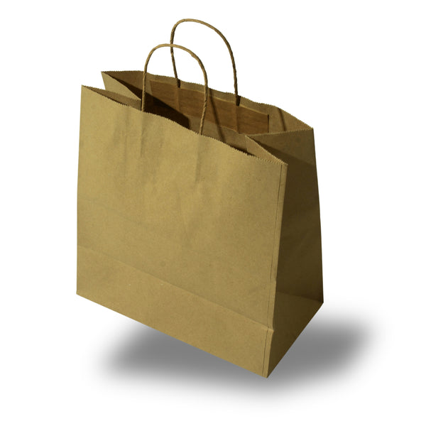 Brown Kraft Paper Bag with Twisted Rope Handle Heavy Duty Wholesale