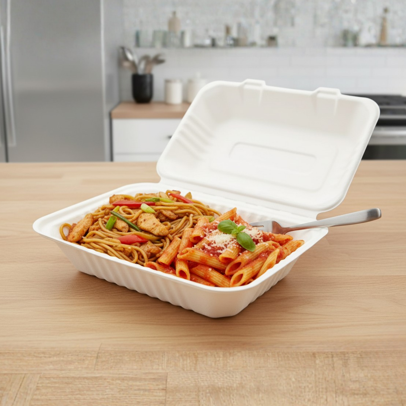 HB - 10 Bagasse Fish 'n' Chips Box Medium