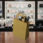 Brown SOS Large Flat Handle Paper Bag – Takeaway Carrier